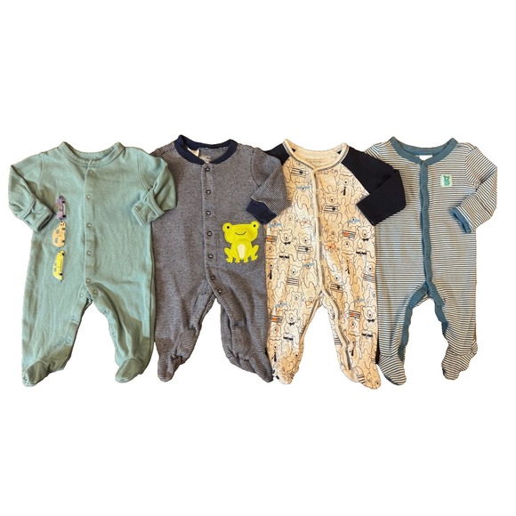 Gymboree Other - Baby Boy 0/3 Months Footed Sleepers Rompers 1 PC Outfits Pajamas Clothes Frog